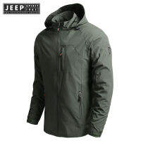 JEEP SPIRIT 1941 ESTD ผู้ชายเดินป่ากลางแจ้งแจ็คเก็ตกันน้ำ Hooded Windbreaker Coat Men 2022ฤดูใบไม้ร่วงใหม่สบายๆเสื้อแจ็คเก็ตยุทธวิธีทหารผู้ชาย5XL