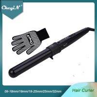 [HOT XIJXLKLKWMN 516] CkeyiN Hair Curling Wand 9-18มม./19มม./25มม./32มม. ผม Curler Professional เซรามิคผมยาว Big Beach Waves Curls เครื่องมือจัดแต่งทรงผม51