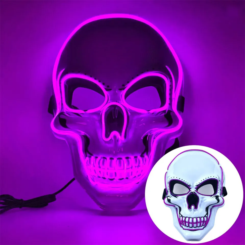 Halloween Luminous Neon Mask Led Mask Masque