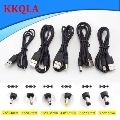 QKKQLA USB A Male to DC 2.0 0.6 2.5 3.5 1.35 4.0 1.7 5.5 2.1 5.5 2.5mm Power Supply Plug Type A Extension Cable Connector