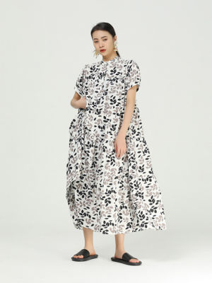 XITAO Dress Fashion Women Loose Print Dress
