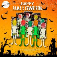 อมยิ้ม รูปโครงกระดูก เรืองแสง Halloween lollipop 1 ชิ้น 12 กรัม ขนมฮาโลวีน ขนมเทศกาล อร่อย หวาน สนุก พร้อมส่ง