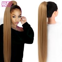 WTB Synthetic Wrap Wround Ponytail Hair Extension Long Straight Womens Clip In Hair Extensions Pony Tail False Hair 32 Inch Wig  Hair Extensions  Pad