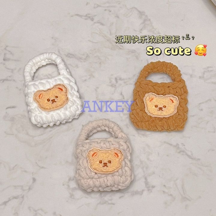 suitable-for-soundpeats-air-3-deluxe-air3-pro-true-air2-2-knitting-diy-cute-handmade-bear-fleece-case-protective-cover-headset-silicone-soft-shell-korea