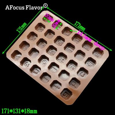 ；【‘； 1 Pc DIY 3D Silicone Mold Chocolate Fudge Cake Decorated Alphanumeric Food-Grade Kitchen Baking Cakes Biscuits Forming Tools