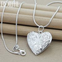 【Preflow ornament】 DOTEFFIL 925SilverPendant1 8/20/22/24 InchChain สำหรับ WomanWedding เครื่องประดับแฟชั่น