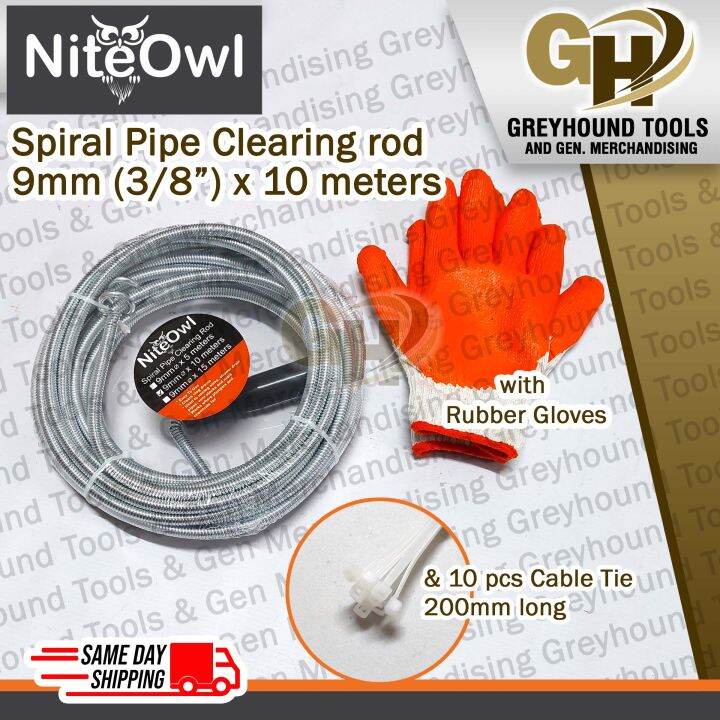 Unblock Drains with Ease! Spiral Pipe Cleaning Rod Say Goodbye to