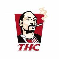 13cm X 10cm for Thc He Official Logo Decals Waterproof Vinyl Funny Warp Personality DIY Laptop Trunk Car Stickers