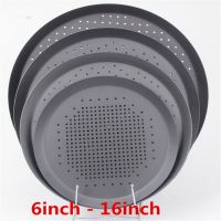 black color hole Nonstick Pizza Baking Pan Tray Plate Dishes Holder Bake ware Baking Tool Accessories Pizza Screen Pan Metal Net