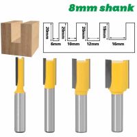 8mm Shank Flush Trim Router Bit มีดตรงงานไม้เครื่องตัดมิลลิ่งแกะสลักที่สะอาดสําหรับมีดตัดแต่งคนงานไม้