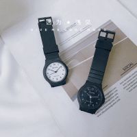 【Hot Sale】 watch female personality black simple temperament classic retro exam with digital scale and Korean ins students