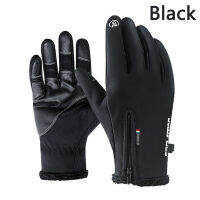 2021 Winter Gloves Mens Touch Screen Non-Slip Unisex Waterproof Windproof Warm Cycling Cold Gloves Fashion Zipper Sports Gloves