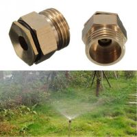 K0K4DQ ทองเหลือง ปรับได้ เกลียว หัวรดน้ำ 360 องศา หัวฉีดสเปรย์ Atomizing Mist Sprinkler ชลประทาน ขั้วต่อสปริง