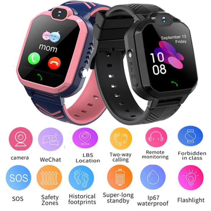 dfsgd Children's Smartwatch Kids Phone Watch GPS Two-Way Positioning 1. ...