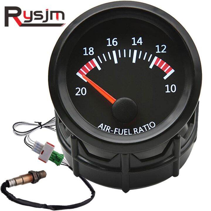 12V 52mm Air Fuel Ratio Gauge + Narrowband O2 Oxygen Sensor Racing Meter 2Inch Car Turbo Boost