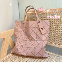 【พร้อมสต็อก】2022 March New Japan Issey Miyake Laser Womens Bag Handbag Messenger Bag Lingge Six Grid