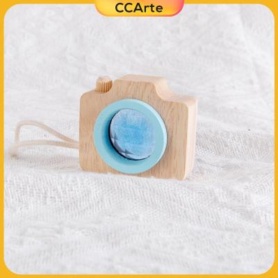 กล้องคาเลโดสโคปของเล่นไม้เล็กแบบสร้างสรรค์ CCArte ของขวัญเด็กของเล่นกล้องสีฟ้า DIY
