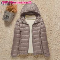 Asdsadsaaff 2021 Nova Mulher Fina Para Baixo Jaqueta De Pato Branco Ultraleve Jaquetas Outono E Inverno Casos Quentes Portil Outwear