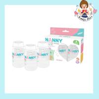 Nanny ขวดนม ชุดขวดนม ขวดเก็บน้ำนม ขนาด 4 ออนซ์ 1 กล่อง (3 ขวด)