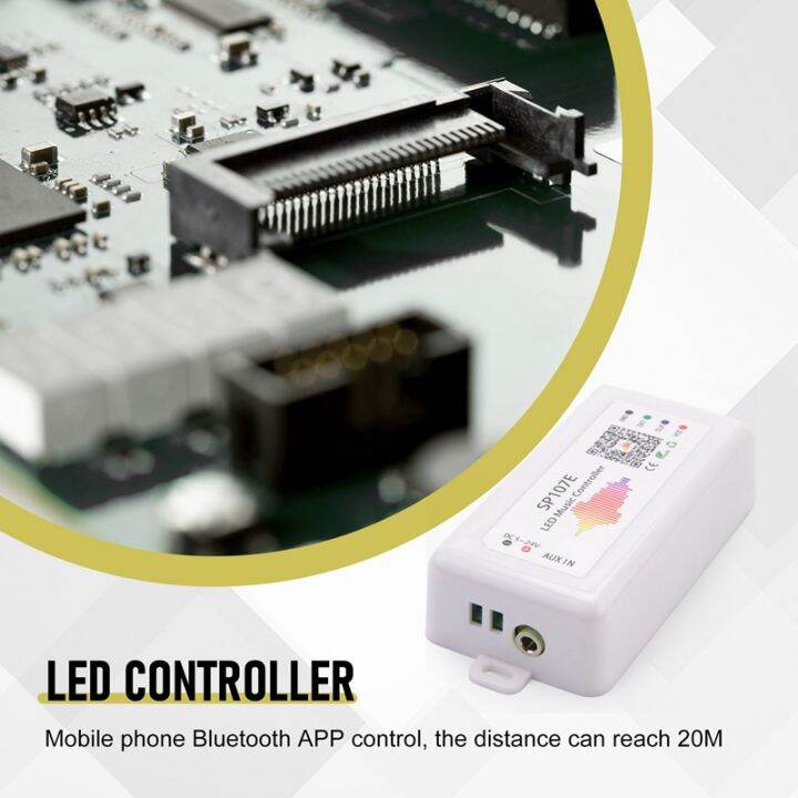 sp107e-led-controller-bluetooth-smart-app-ws2811-2812b-light-strip-dimming-led-music-controller