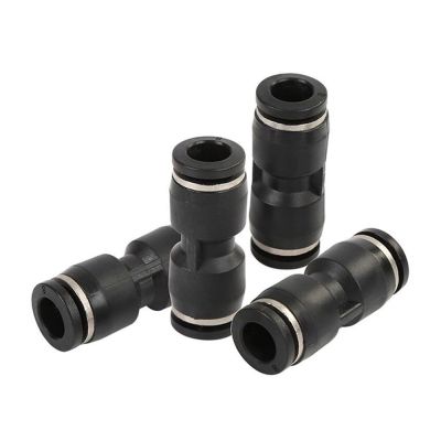 PU Pneumatic Connector Accessory Plastic Connector 4/6/8/10/12/14/16MM Air Pipe Water Hose Straight Push Type Quick Connector Pipe Fittings Accessorie