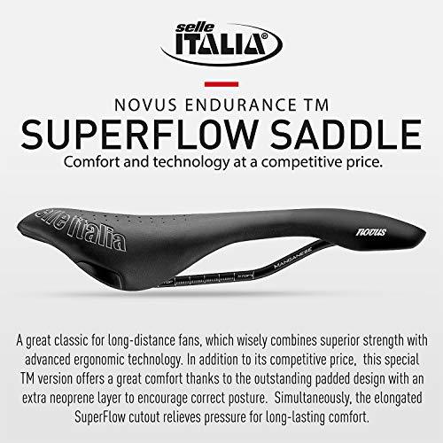 selle-italia-novus-ความอดทน-tm-mn-bk-l-s-น้ำหนักอานไหล-310กรัมความกว้าง-149มม-ความยาว-282มม-วัสดุราง-แมงกานีสกลวง-7มม