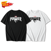 เสื้อยืดลาย Punisher เสื้อยืดแขนสั้นคอกลม Cotton 100% สกรีนลาย