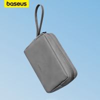 Baseus tas Organizer wadah penyimpanan ritsleting untuk iPhone 14 Earphone kabel Power Bank pengisi daya ponsel PC tas Aksesori Digital