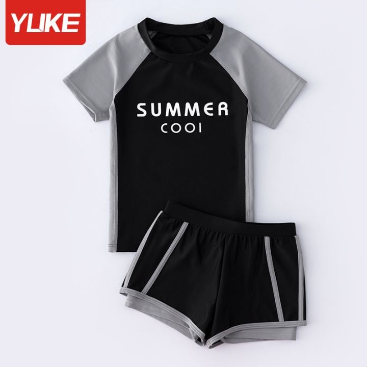 yuke-พร้อมส่ง-ชุดว่ายน้ํา-กางเกงขาสั้น-กันแดด-ลายน่ารัก-เหมาะกับฤดูใบไม้ผลิ-สําหรับเด็กผู้หญิง-7-17-ปี-2023