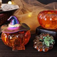 Resin Box Mold Silicone Pumpkin Jewelry Box Molds With Lid Flexible Easy Demoulding DIY Supplies Non Stick Molds for Art Craft Storage Box Halloween Decoration fashion