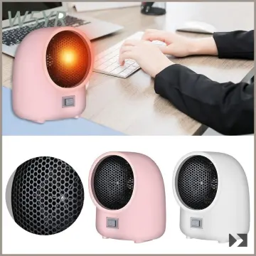 Heater Fan Home Office Desktop Usb Electric Heating Hot Air Blower(yellow)
