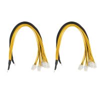 6Pin Connector Server Power Supply Cable PCIe Express for Antminer S9 S9I Z9 for P3 P5 Support Miner PSU Cable