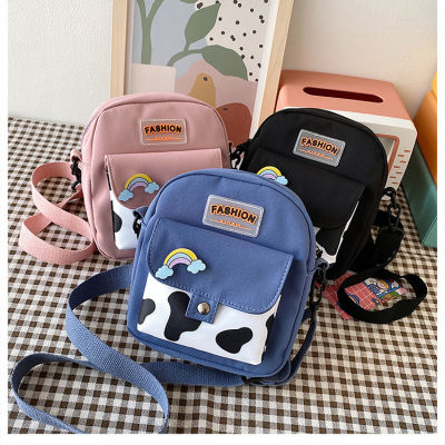 Canvas Bag Female Summer Small Shoulder Bag Female New Pouch Cute Bag Female Student Korean Style Japanese Style Artistic Ins