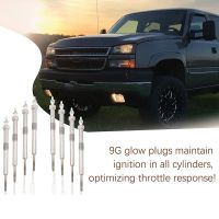 8PCS for 2006-2010 Chevy Gmc 6.6L 6.6 Glow Plug Set Duramax Glow Plugs Glowplugs