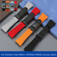 สายหนังแท้ผู้ชายคุณภาพสูงเหมาะสำหรับ Richard Mille Nylon Strap,ผู้ชาย RM5053 5-starscrewdriver 4ดาว,25มม.