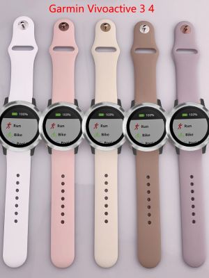 【CC】 20mm 22mm Silicone Vivoactive 3 4 Band Venu 2 2s Forerunner 645 Wristband  6 5