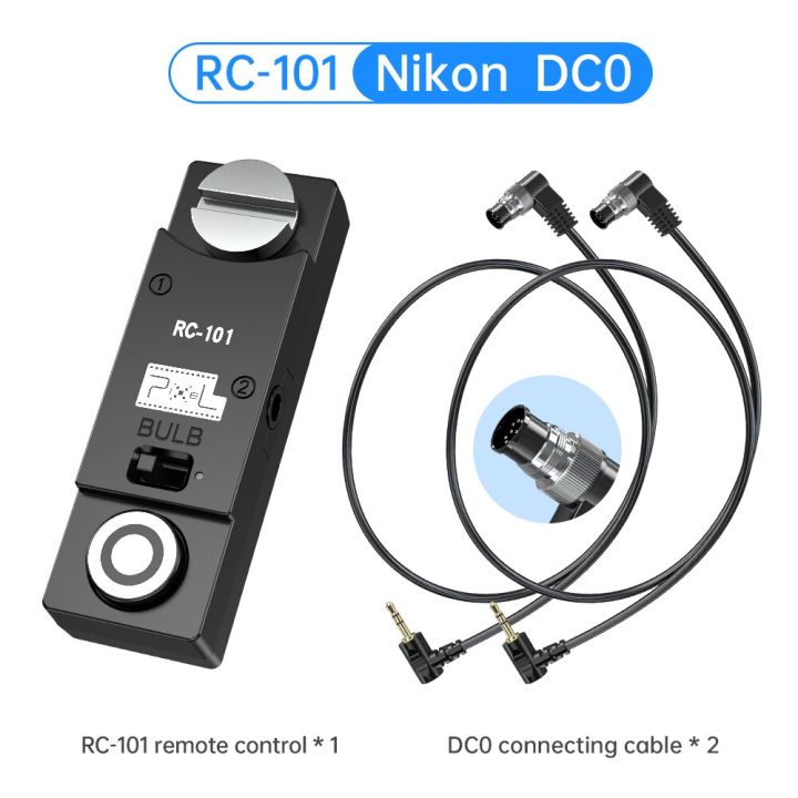 nikon-dc0-nikon-dc0พิกเซล-rc-101สายกล้องจับเวลาปล่อยชัตเตอร์ควบคุมระยะไกล-dc0-dc2-n3-s2-e3-สำหรับกล้อง-dslr-canon-nikon-sony