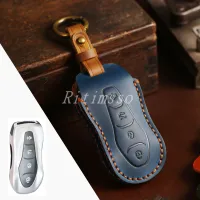 Handmade Leather Car Remote Key Full Cover Case for Geely Azkarra FY11 Atlas Pro New Emgrand GS X6 SUV EC7 Car Key Shell