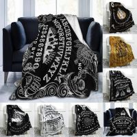 Ouija Board Black Print Ultra-Soft Fleece Blanket Throw Light Weight Warm Blanket for Bed Couch Chair Living Room All Season