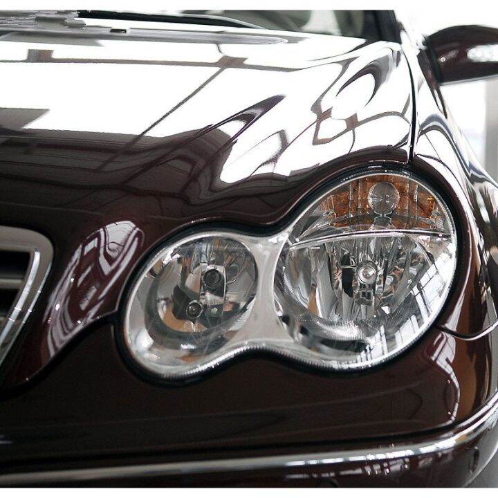 กระจกไฟหน้ารถสำหรับ-mercedes-benz-c-class-w203-2004-2005-2006-pvc-โป๊ะผ้าคลุมสำหรับเปลี่ยนฝาครอบเลนส์อุปกรณ์เสริมรถยนต์