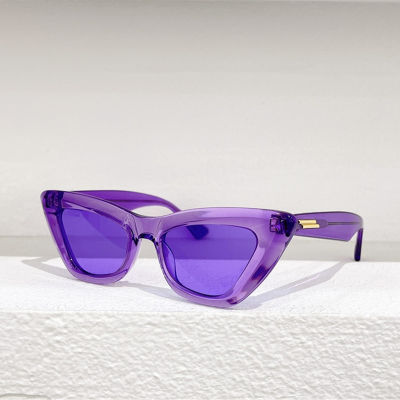 Frame Cat Eye Model BV1101S Colorful Gradient Sunglasses Women Steampunk Rectangle Shades Men Luxury nd Unisex