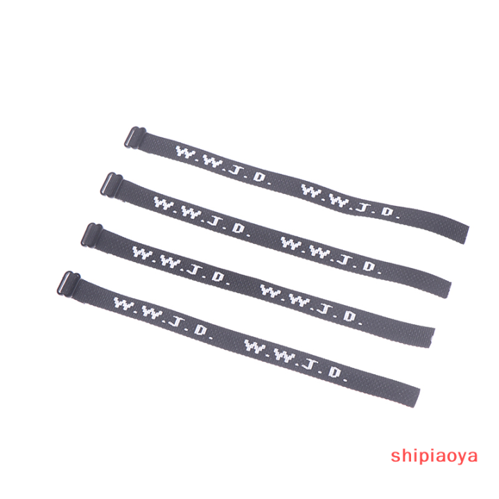 shipiaoya-กำไลสร้อยข้อมือทางศาสนาสร้อยข้อมือดับบลิวดับบลิวเจดี4ชิ้นอะไรจะพระคัมภีร์พระเยซู