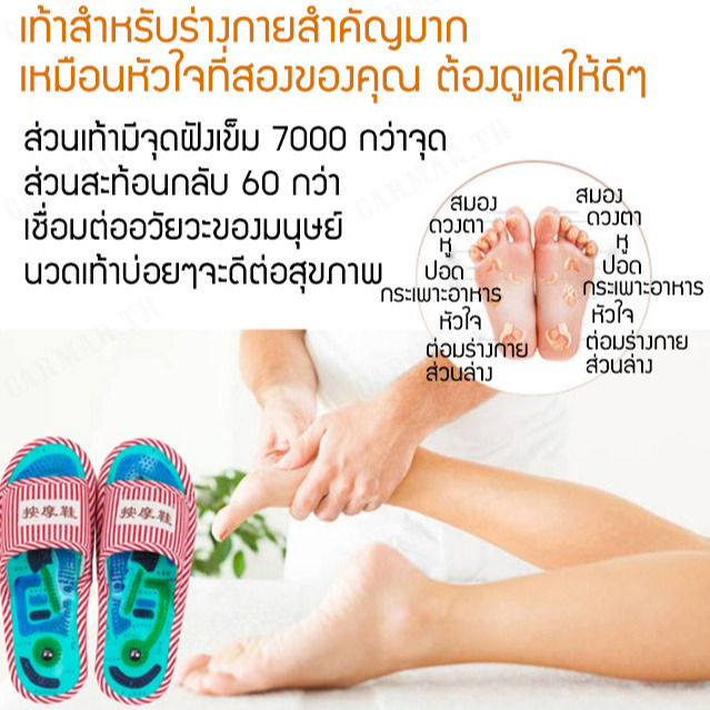 carmar-รองเท้านวดจุดนั่งเล่นไทเกอร์สำหรับบ้าน