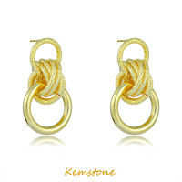 Kemstone 925ชุบเงินหลายชั้นแผงวางต่างหูเครื่องประดับส่วนบุคคลสำหรับผู้หญิง