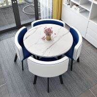 [COD] Hotel tables and chairs can be stored space-saving dining small-sized store surface negotiation combination reception round leisure