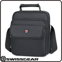 กระเป๋าสะพายแบบพกพา SwissGear กระเป๋าสะพายสำหรับผู้ชาย กระเป๋าสะพายไหล่ กระเป๋าสะพายธุรกิจลำลอง กระเป๋าสะพาย A4 ขนาด 14 นิ้ว