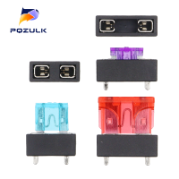 5PCS Micro Mini Small Medium 250V รถฟิวส์ใบมีด 4Pin คลิปพลาสติกฟิวส์ที่นั่งแผง PCB Mount ประกันบล็อกความปลอดภัย-hexinge