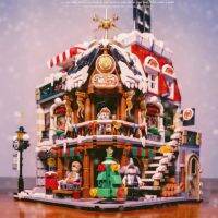【A HOT】1054 LOZ Mini BlocksBuilding อิฐซานตาคลอสเยี่ยมชม ToysGift
