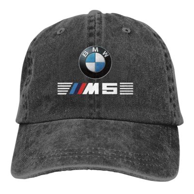 2023 New Fashion Car Logo Bmw M5 M Power Vintage Cotton Fashion Cowboy Cap Casual Baseball Cap Outdoor Fishing Sun Hat Mens And Womens Adjustable Unisex Golf Hats Washed Caps，Contact the seller for personalized customization of the logo