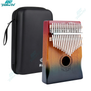 Muspor Đàn Kalimba Đàn Piano Ngón Tay Cái Gỗ Gụ 17 Phím Bàn Phím Âm Nhạc